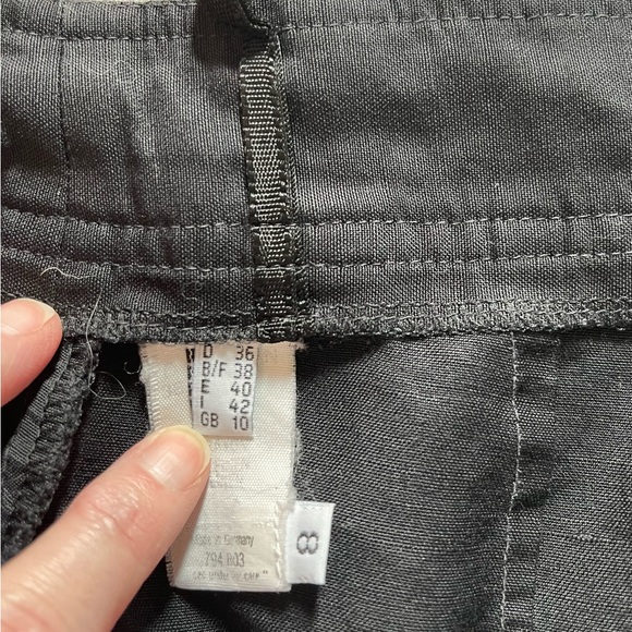 Vintage Madeleine Black Rayon Walking Shorts Size 8 - Picture 6 of 11